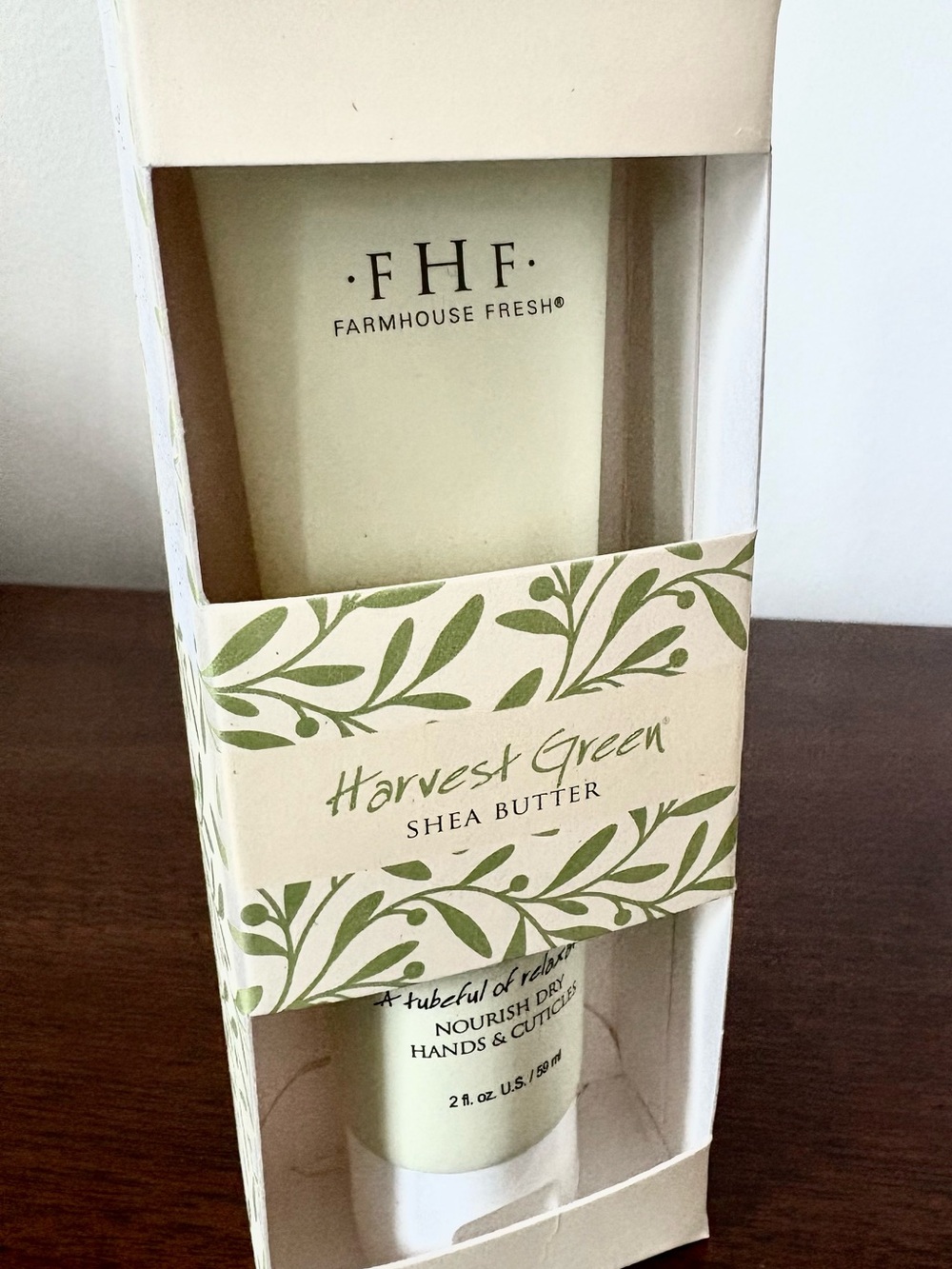 Farmhouse Fresh Harvest Green Shea Butter Hand Cream NEW in the Box!